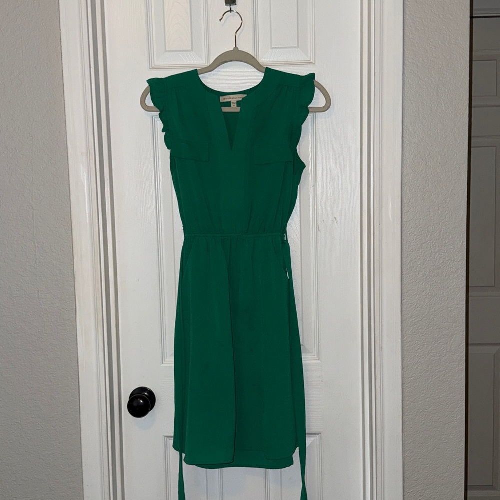 Elegant Green Strapless Dress